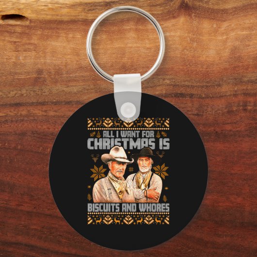 Western Biscuits And S Christmas Ugly Sleutelhanger (Voorkant)
