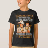 Western Biscuits And S Christmas Ugly T-shirt (Voorkant)