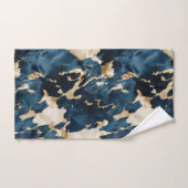 Western Blauw Bruin Goud Koeienhuid Bad Handdoek (Handdoek)