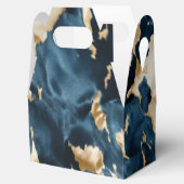 Western Blauw Bruin Goud Koeienhuid Bedankdoosjes (Geopend)