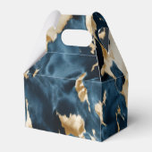 Western Blauw Bruin Goud Koeienhuid Bedankdoosjes (Voorkant Zijde)