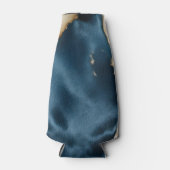 Western Blauw Bruin Goud Koeienhuid Flesjeskoeler (Voorkant)