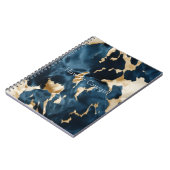 Western Blauw Bruin Goud Koeienhuid Notitieboek (Linkerzijde)