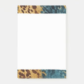 Western Blauw Bruin Goud Koeienhuid Post-it® Notes (Voorkant)