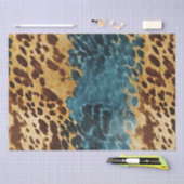 Western Blauw Goud Koeienhuid Tissuepapier (Craft)