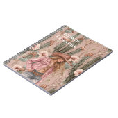 Western Blond Cowgirl Roze Cactus Bloemen Notitieboek (Linkerzijde)