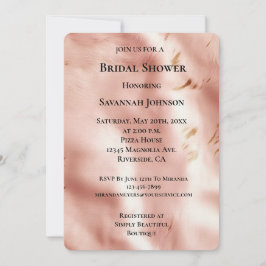 Western Blush Pink Faux Koeienhuid Vrijgezellenfee Kaart