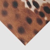 Western Boerderij bruin crème Koeienhuid Tissuepapier (Detail)