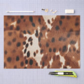 Western Boerderij bruin crème Koeienhuid Tissuepapier (Craft)