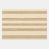 Western Boerderij Cream Stripes Inpakpapier Vel (Voorkant)