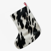 Western Boerderij Koeienhuid Grote Kerstsok (Achterkant (Hangend))