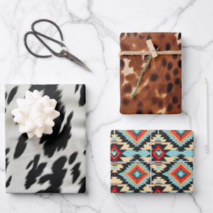 Western Boerderij Koeienhuid Inpakpapier Vel