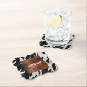 Western Boerderij Koeienhuid Kartonnen Onderzetters (Insitu)