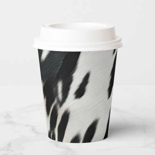 Western Boerderij Koeienhuid Papieren Bekers (Achterkant)