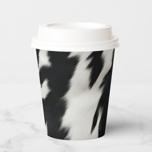 Western Boerderij Koeienhuid Papieren Bekers (Voorkant)