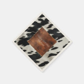 Western Boerderij Koeienhuid Servet (Hoek)