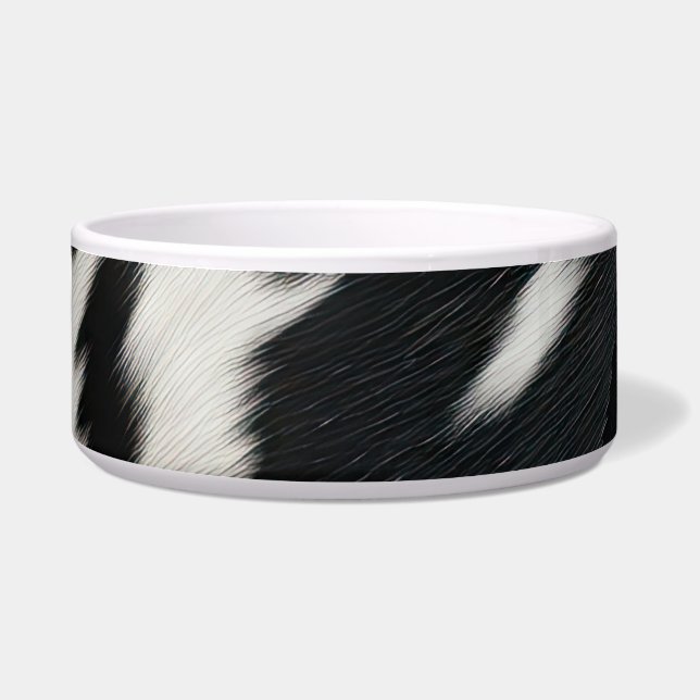 Western Boerderij Koeienhuid Voerbakje (Voorkant)