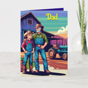 Western Boerderij Ranch Cowboys Custom Pap Kaart