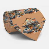 Western Boerderij Ranch Feed Store en Mannen Stropdas (Opgerold)