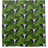 Western Boerderij Ranch Holstein Calf in gras Douchegordijn (Voorkant)