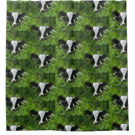 Western Boerderij Ranch Holstein Calf in gras Douchegordijn