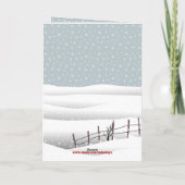 Western Boerderij Ranch Santa Cattle and Dog Chris Kaart (Achterkant)