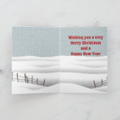 Western Boerderij Ranch Santa Cattle and Dog Chris Kaart (Binnen)