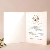 Western Boho Country Lace Foto Afstuderen Bedankkaart