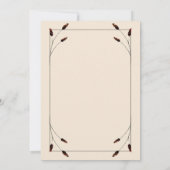 Western Boho-Hoefijzer monogram Vrijgezellenfeest Kaart (Achterkant)