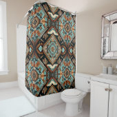 Western Boho Pattern Douchegordijn (In situ)