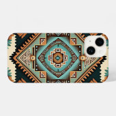 Western Boho Pattern iPhone Hoesje (Achterkant horizontaal)