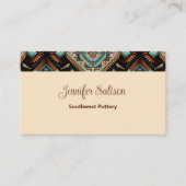 Western Boho Pattern Visitekaartje (Voorkant)