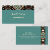 Western Boho Pattern Visitekaartje (Voorkant / Achterkant)