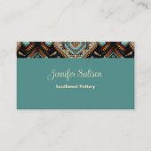 Western Boho Pattern Visitekaartje (Voorkant)