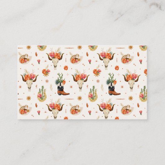 Western Boho recept Informatiekaartje (Achterkant)