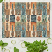 Western Boho tegelpatroon Theedoek (Gevouwen)