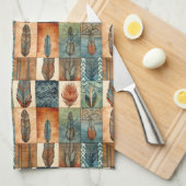 Western Boho tegelpatroon Theedoek (Quarter Fold)