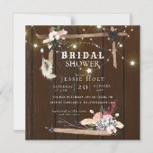 Western Boho Vrijgezellenfeest Magnetische Uitnodiging (Voorkant)