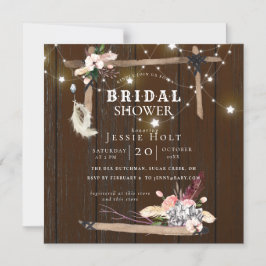 Western Boho Vrijgezellenfeest Magnetische Uitnodiging