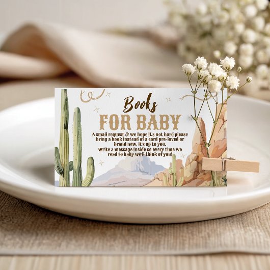 Western Books for Baby Card Informatiekaartje