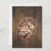 Western Boots & Books Before I do Bridal Shower Kaart (Achterkant)