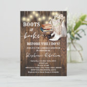 Western Boots & Books Before I do Bridal Shower Kaart (Staand voorkant)
