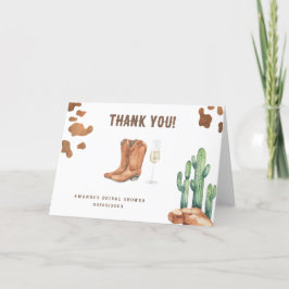Western Boots & Bubbly Bedankt Bruidsdouche 
