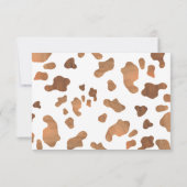 Western Boots & Bubbly Dank u Vrijgezellenfeest Bedankkaart (Achterkant)