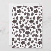 Western Bows Pink Cowgirl Verjaardagsuitnodiging Kaart (Achterkant)