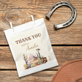 Western Boy A Little Cowboy Rustiek Baby shower Bedankzakje