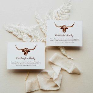 Western Boy Baby shower Boeken voor Baby Informatiekaartje