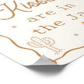 Western Bridal Shower Guess How Many Kisses Poster (Hoek)