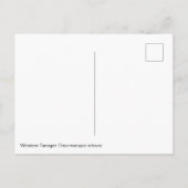 Western Briefkaart Tanager (Achterkant)