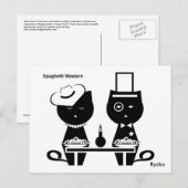 Western Briefkaart van Spaghetti (Voorkant / Achterkant)